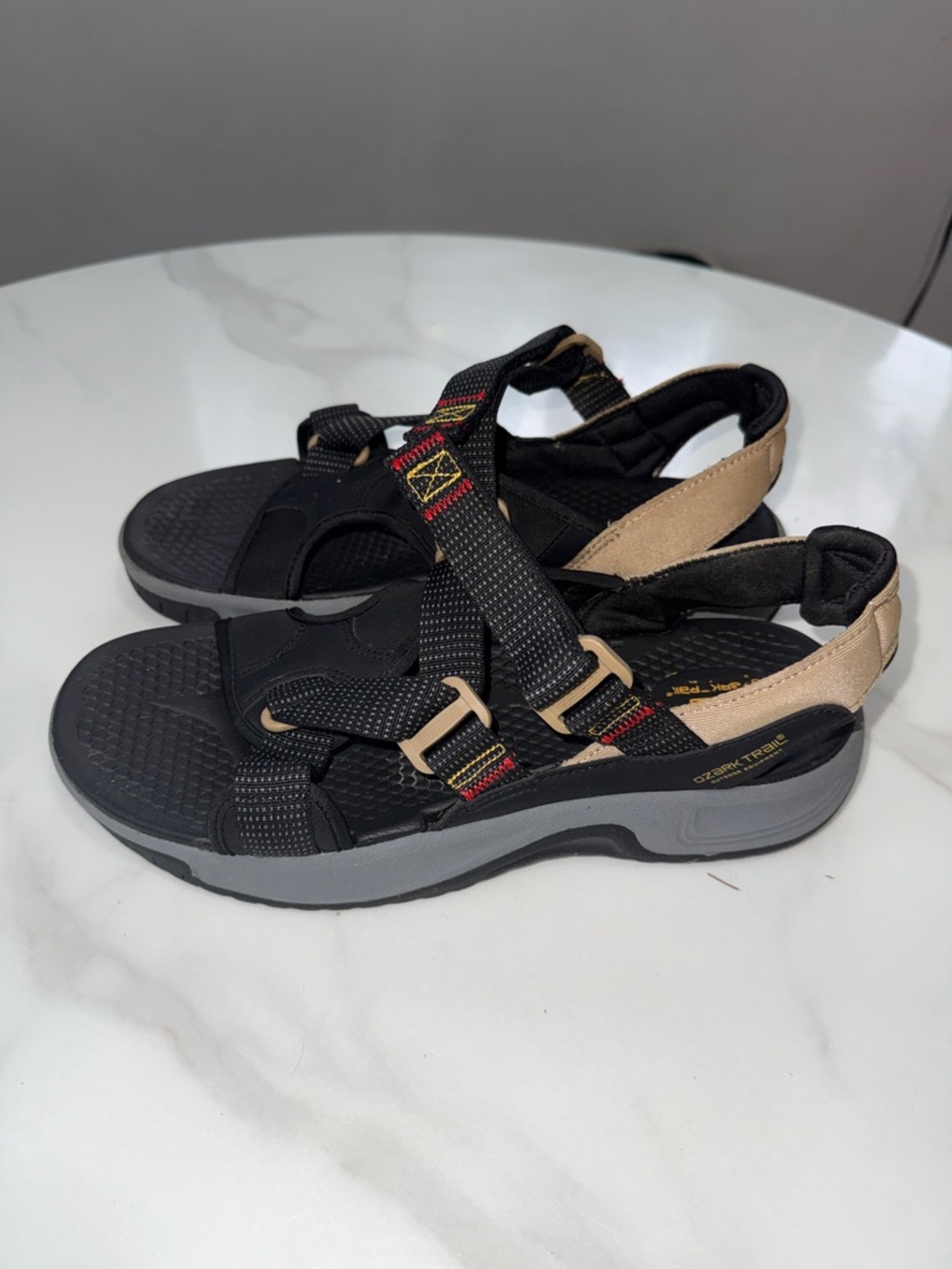 Ozark trail Black and Tan Outdoor Sport Sandals - Picture 4 of 10